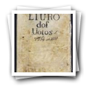 Livro dos votos de 1754 até 1829